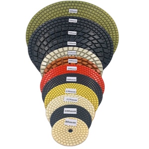 Đường Kính Từ 180Mm Đến 400Mm Kích Thước Lớn Diamond Floor Polishing <span class=keywords><strong>Pads</strong></span> Đối Với Granite Marble Bê Tông - Product Image 5