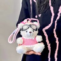 NS Ornement suspendu en peluche Ours Célébrité Internet, Poupée créative, Porte-clés Ours mignon, Pendentif de sac, Cadeau