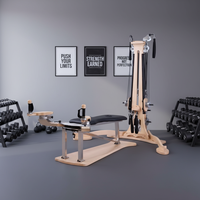 Tour de poulies de Pilates réglable ProReach haut de gamme en bois d'érable massif, modèle professionnel pour l'entraînement, l'équipement de fitness et la santé