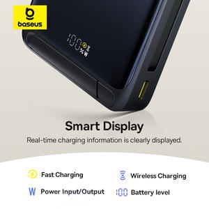 <span class=keywords><strong>Power</strong></span> Bank Magnetico <span class=keywords><strong>Ba</strong></span> se us Nomos Qi2 con Cavo USB-C Integrato, Caricabatterie Wireless Magnetico per Telefoni Cellulari - Product Image 5