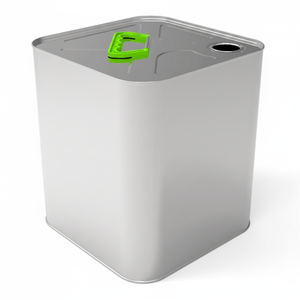 Bidon carré en étain Kontensan 11 litres 215x215xH245mm Modèle L444 Fabriqué en Turquie - Product Image 2