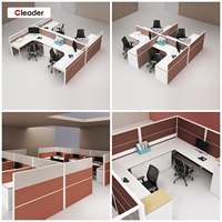 Bureau modulaire moderne cloison murale en verre chaise de bureau contemporaine poste de travail moderne bureau meubles de bureau étagère
