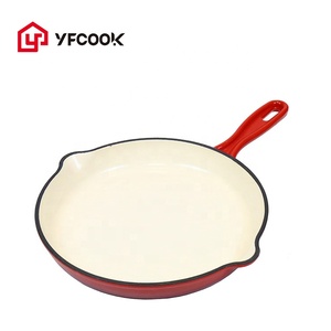 Sartén antiadherente para cocina, utensilios <span class=keywords><strong>de</strong></span> cocina esmaltados <span class=keywords><strong>de</strong></span> <span class=keywords><strong>hierro</strong></span> <span class=keywords><strong>fundido</strong></span> <span class=keywords><strong>de</strong></span> alta calidad - Product Image 1