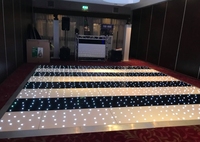 Plancher de danse 3d Dj Led/Plancher de danse instantané portable/Plancher de danse à carreaux noir et blanc