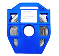 Kit de cerclage manuel en acier inoxydable avec dévidoir, bande SS304 de 19 mm x 0,76 mm pour matériel de ligne de poteau FTTH