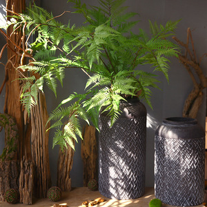 Plantas Artificiales de Helecho Yihua Floral Art, Flores de Seda con Hojas Grandes y Pequeñas, Decoración Verde para Interiores - Product Image 1