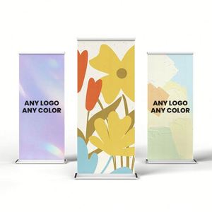 ขาตั้งป้ายพับได้อลูมิเนียมแบบยืดหดได้ ขนาด 180x80 ซม. พิมพ์แบบ CMYK/ดายซับลิเมชั่น น้ำหนักเบา ทนทาน พกพาสะดวก - Product Image 1