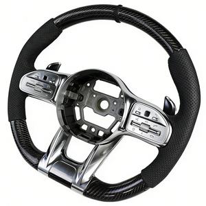 Volante de Fibra de Carbono Personalizado para <span class=keywords><strong>Mercedes</strong></span> Benz W118 W177 <span class=keywords><strong>GLS</strong></span> <span class=keywords><strong>450</strong></span> C63S C219 E55 - Product Image 1
