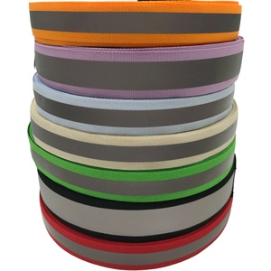 Multi-<strong>Width</strong> Eco-Friendly Polyester Reflective <strong>Webbing</strong> in Various Colors for Safety Suit Straps Home Textiles Bags Shoes - Product Image 1