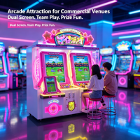 Machine d'arcade commerciale à monnayeur pour 2 joueurs, avec système de récompenses par compétences et de distribution de cadeaux mystères, pour salles d'arcade