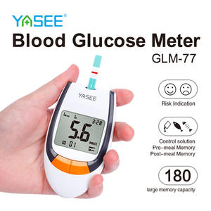 YASEE Otomatik Kodlamalı Dijital Diyabetik Kan Şekeri Ölçüm Cihazı Kiti Kan Şekeri Ölçer Glukozmetre Glukozmetre Makinesi Şeritleri Lancetler - Product Image 3