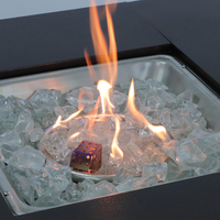Table de foyer à gaz avec Surface en acier, brûleur d'extérieur à Propane