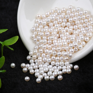 Bán Sỉ Hạt Ngọc Trai Lỏng Tròn Màu Trắng Nước Ngọt Tự Nhiên Để Làm Trang Sức - Product Image 5