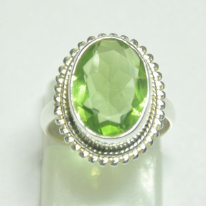 Genuine Oval Shape <b>Peridot</b> Gemstone <b>Ring</b> Solid 925 Sterling Silver Jewelry Handmade Trendy Party Fashion <b>Ring</b> Women Unisex - Product Image 1