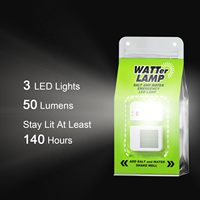 Lampe LED d'urgence alimentée par l'eau salée, portable, sans batterie, lumière de survie pour le camping, la randonnée, les pannes de courant
