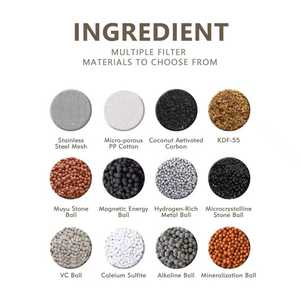 Filtro <span class=keywords><strong>doccia</strong></span> a soffitto a 10 stadi KDF-55, sistema di filtrazione dell'acqua ad alta pressione per acqua dura, all'ingrosso per bagno - Product Image 4