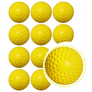 Balles à fossettes de 9 pouces balles de machine à lancer à fossettes givrées pour balle de baseball balle de baseball à fossettes