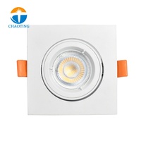 Foco Empotrable de Techo de Alta Calidad con Ángulo Ajustable Marco para Foco GU10 Redondo o Cuadrado Downlight LED de Techo