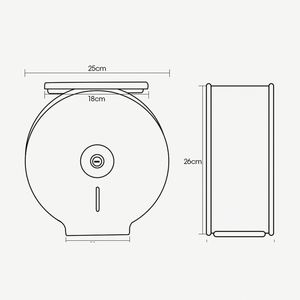 New Steel Bathroom Accessories <b>Wall</b> <b>Mounted</b> Satin Center Feed <b>Toilet</b> Paper <b>Holder</b> Jumbo Manual <b>Toilet</b> Paper Big <b>Roll</b> Dispenser - Product Image 3