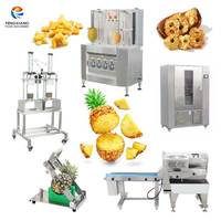 Op maat gemaakte oplossing voor de verwerking van gedroogde ananas: machine voor het schillen, snijden en drogen van ananas