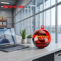 Extincteur automatique en forme de boule Fireball 4 kg, réponse rapide en 3 secondes, poudre sèche ABC, couverture de 6 m3, 5 ans, classe A B C E F pour la maison