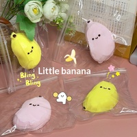 Petit jouet anti-stress en silicone de la série banane, mignon, esthétique et créatif pour les jeunes et les adolescents