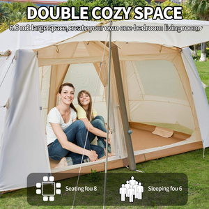 Inflatable <b>tent</b> with skylight Quick inflatable <b>tent</b> waterproof Oxford Camping Inflatable House Camping Air luxury <b>tent</b> - Product Image 6