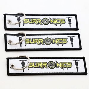 Porte-clés personnalisé en tissu avec silhouette de moto tout-terrain pour la communauté des motards - Product Image 4
