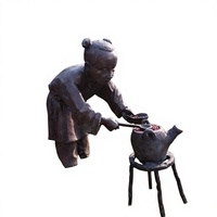 Sculpture d'animal personnalisée moderne et traditionnelle en bronze, taille réelle, sculptée et gravée au laser, plaquée or, pour l'extérieur