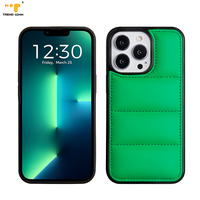 Nouvelle coque de téléphone en duvet de marque tendance 2026 pour iPhone 13 Pro Max, coussin d'air en coton, antichoc, coque souple