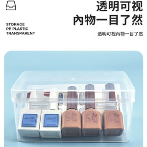Cotton Swab <b>Box</b> Large Rectangular <b>Plastic</b> Storage Container With Lid For Household Stationery Organization - Product Image 5