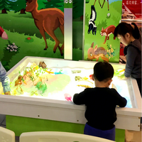 Table de sable magnétique interactive avec projection AR pour enfants, système de table de sable numérique pour l'éducation et l'apprentissage scientifique en intérieur