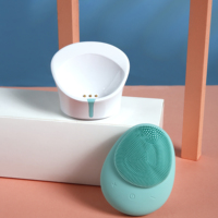 Appareil de soins de la peau étanche en silicone souple brosse de lavage du visage masseur facial brosse nettoyante électrique