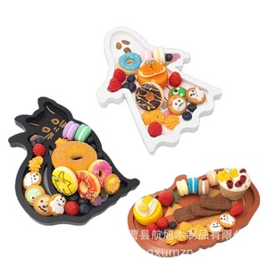 Ensemble de plateaux de service en bois Hangxu pour Halloween, assiettes décoratives pour desserts, pour fêtes et décoration de la maison - Product Image 5