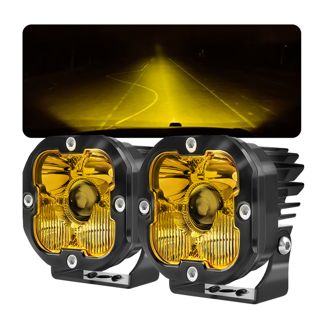 UTV ATV Light Part Accessories Pod Lights Offroad 3 Inch Luces Fog Beam Led Spot Light for Polaris RZR for Can-am Maverick X3