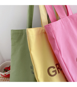 Multiple Colors Available Canvas <b>Tote</b> Bag Medium Size Shoulder Handle Shopping Bag for Groceries Use <b>Travel</b> Packing Bag - Product Image 4