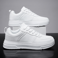 Chaussures de marche transfrontalières pour hommes, style baskets, grande taille, tige en cuir microfibre, semelle en caoutchouc-plastique