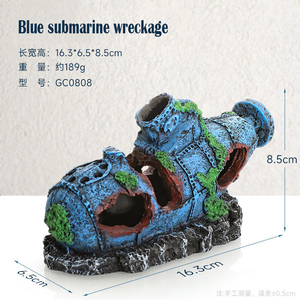 Accesorios Acuarios Barcos Aviones Barcos Portaaviones Adornos Decorativos restos - Product Image 3