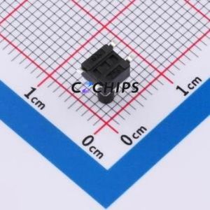 TS110926080 Tactile Switch SMD,4.5x4.5mm Switch Single Pole Single Throw Round Button 2.6N 8mm - Product Image 2