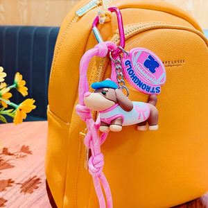 Creative Dachshund Doll <b>Keychain</b> 3D Cartoon Puppy Couple Bag New Pendant - Product Image 5