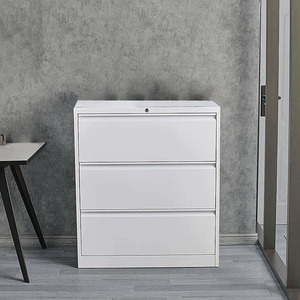 Wide Drawer Filling Cabinet Metal 3 Drawer file Cabinet Goose neck vertical 3 drawer filling cabinet