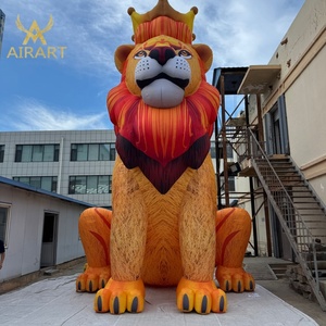 <span class=keywords><strong>Lion</strong></span> assis gonflable, <span class=keywords><strong>roi</strong></span> de <span class=keywords><strong>dessin</strong></span> <span class=keywords><strong>animé</strong></span> pour la décoration de festival de films, mascotte animale gonflable avec couronne pour l'affichage lors de fêtes - Product Image 4