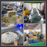 Lampu Gantung Kristal Daun Ginkgo LED untuk Rumah, Restoran, Ruang Makan, Ruang Tamu, Kamar Tidur