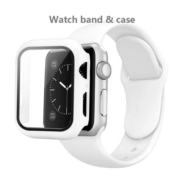 HuaMJ Wholesale Popular Watch Strap and Case Set for Iwatch 2 in 1 45mm Band New apple Watch Cover case and Strap