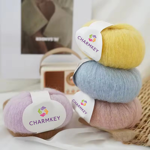 Hilos de Mohair Suaves al por Mayor Charmkey, Grosor Medio, para Tejer a Mano y Crochet, Hilos de Mohair Mezclados en Oferta para Suéter - Product Image 4