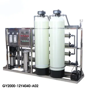 GY2000-13Y4040-A02 2000lph Stainless Steel Reverse Osmosis System Pure Drinking water filter machine
