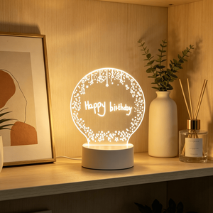 Hot Sale Cute 3D Illusion DIY Acrylic LED Night <b>Light</b> Creative Erasable Mini Blank Night <b>Light</b> with 3D Effect for Bedroom - Product Image 5