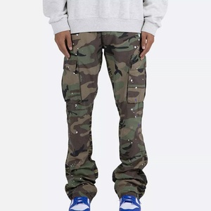 Manufacturer Sale Casual Camo Denim Pants Camouflage Colored Cargo Pocket <b>Jeans</b> <b>Men</b> s Custom Stacked <b>Jeans</b> - Product Image 2