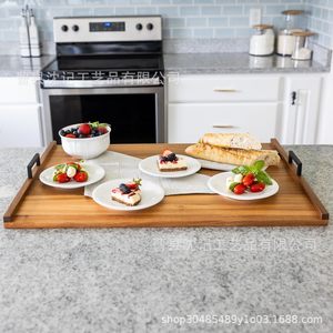 Tabla de cortar de madera con asas para usar en la estufa de la cocina, diseño de color sólido - Product Image 4
