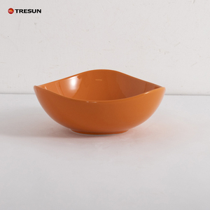 ชุดจานชามเซรามิกเคลือบสีส้มคุณภาพพรีเมียม ชุดอาหารค่ำ - Product Image 3